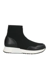 Liu •jo Woman Sneakers Black Size 8 Leather, Textile Fibers