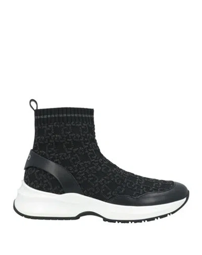 Liu •jo Woman Sneakers Black Size 7 Textile Fibers