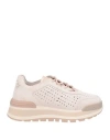 Liu •jo Woman Sneakers Light Brown Size 8 Leather In Beige