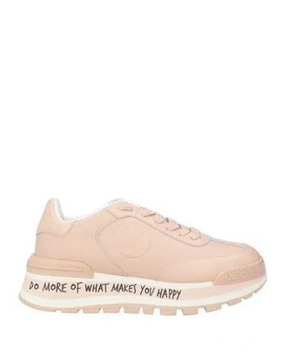 Liu •jo Woman Sneakers Light Pink Size 8 Calfskin