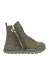 Liu •jo Woman Sneakers Military Green Size 8 Nylon In Green