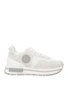 Liu •jo Woman Sneakers Off White Size 10 Leather, Textile Fibers In Off White