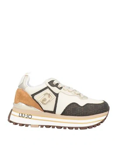 Liu •jo Woman Sneakers Off White Size 6 Leather