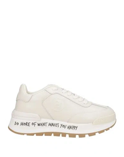 Liu •jo Woman Sneakers Off White Size 8 Calfskin