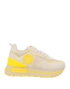 Liu •jo Woman Sneakers Sand Size 5 Leather, Textile Fibers In Beige