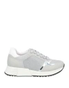 Liu •jo Woman Sneakers Silver Size 6 Textile Fibers