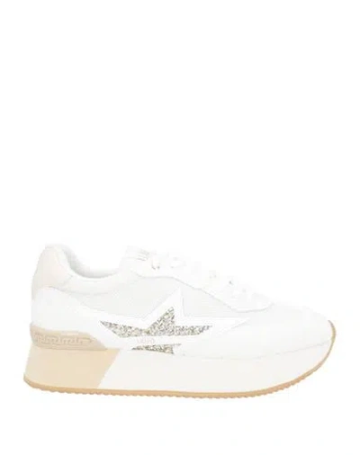 Liu •jo Woman Sneakers White Size 10 Textile Fibers