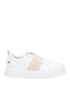 Liu •jo Woman Sneakers White Size 7 Leather, Textile Fibers In White