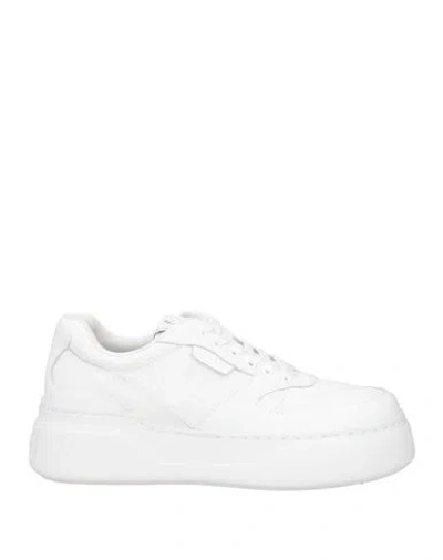 Liu •jo Woman Sneakers White Size 5 Leather, Synthetic Material