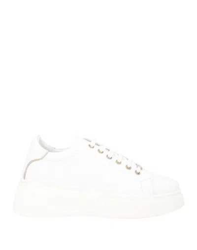 Liu •jo Woman Sneakers White Size 6 Leather