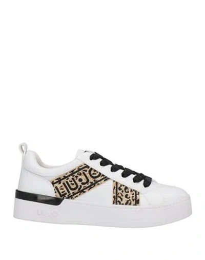Liu •jo Woman Sneakers White Size 7 Textile Fibers