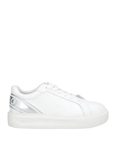 Liu •jo Woman Sneakers White Size 10 Calfskin