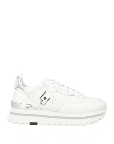 Liu •jo Woman Sneakers White Size 8 Leather