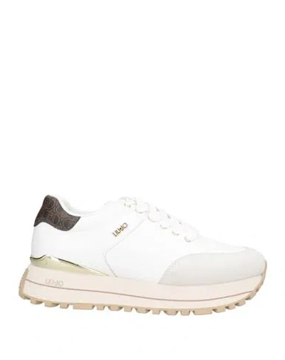 Liu •jo Woman Sneakers White Size 8 Leather