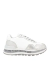 Liu •jo Woman Sneakers White Size 8 Soft Leather, Textile Fibers In White