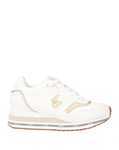 Liu •jo Woman Sneakers White Size 8 Textile Fibers