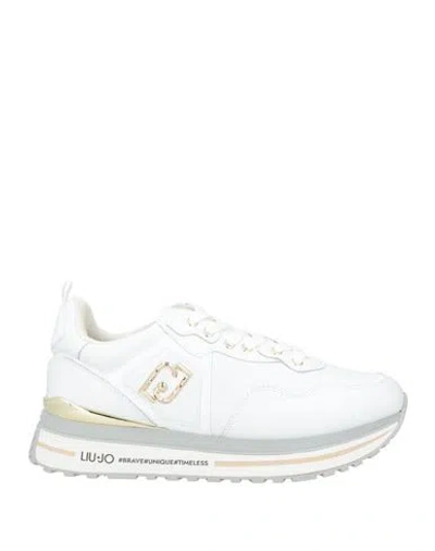 Liu •jo Woman Sneakers White Size 9 Calfskin