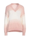 Liu •jo Woman Sweater Antique Rose Size M Acrylic, Polyamide, Alpaca Wool, Metallic Polyester In Pink