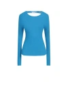Liu •jo Woman Sweater Azure Size Xs Viscose, Polyester In Blue