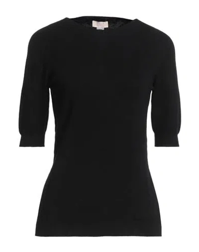 Liu •jo Woman Sweater Black Size S Viscose, Polyester In Black