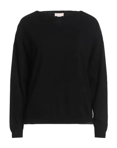 Liu •jo Woman Sweater Black Size Xs Viscose, Polyester In Black