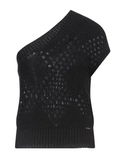 Liu •jo Woman Sweater Black Size L Cotton