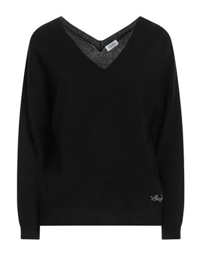 Liu •jo Woman Sweater Black Size Xs Wool, Cashmere