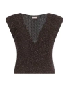 Liu •jo Woman Sweater Bronze Size S Viscose, Acrylic, Polyester, Wool, Alpaca Wool In Brown