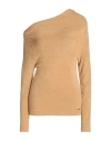 Liu •jo Woman Sweater Camel Size S Polyamide In Beige