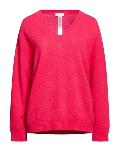 Liu •jo Woman Sweater Garnet Size M Wool, Cashmere In Pink