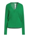 Liu •jo Woman Sweater Green Size L Acrylic, Wool In Green
