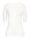 Liu •jo Woman Sweater Ivory Size Xl Viscose, Polyester In White