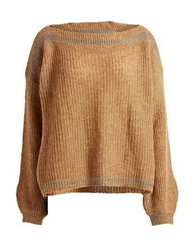 Liu •jo Woman Sweater Light Brown Size Xs Viscose, Polyamide, Wool, Polyester, Cashmere In Beige
