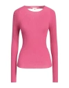 Liu •jo Woman Sweater Magenta Size S Viscose, Polyester In Pink