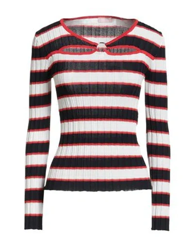 Liu •jo Woman Sweater Midnight Blue Size L Viscose, Polyamide