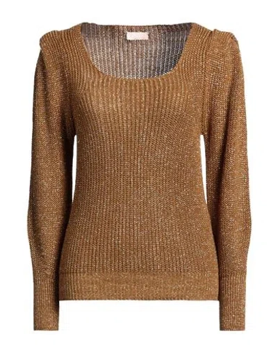 Liu •jo Woman Sweater Mustard Size S Viscose, Acrylic, Polyester, Wool, Alpaca Wool In Yellow