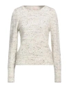 Liu •jo Woman Sweater Off White Size S Wool, Acrylic, Polyamide, Viscose, Elastane