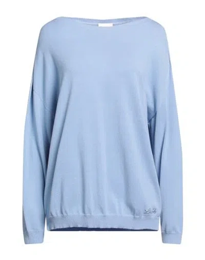 Liu •jo Woman Sweater Pastel Blue Size S Viscose, Polyester