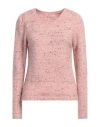 Liu •jo Woman Sweater Antique Rose Size M Wool, Acrylic, Polyamide, Viscose, Elastane In Pink