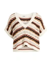 Liu •jo Woman Sweater White Size M Cotton In Neutral