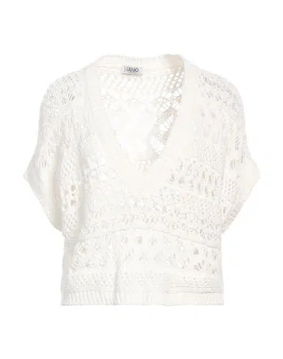 Liu •jo Woman Sweater White Size S Cotton