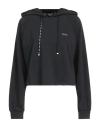Liu •jo Woman Sweatshirt Black Size L Cotton, Polyester, Elastane In Black