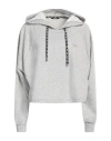 Liu •jo Woman Sweatshirt Light Grey Size Xs Cotton, Polyester, Elastane