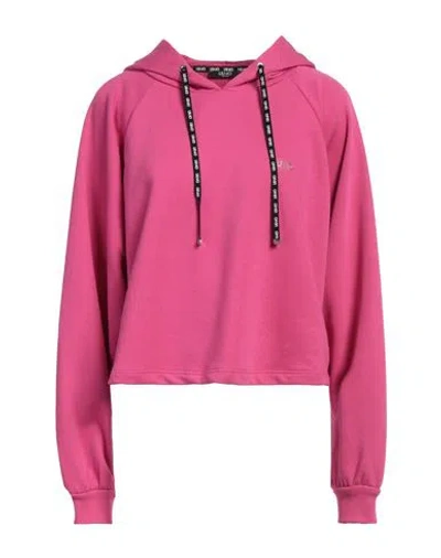 Liu •jo Woman Sweatshirt Magenta Size S Cotton, Polyester, Elastane In Magenta
