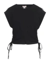 Liu •jo Woman T-shirt Black Size S Cotton In Black