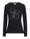 Liu •jo Woman T-shirt Black Size Xs Cotton