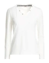Liu •jo Woman T-shirt Off White Size Xs Cotton, Elastane In White
