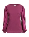Liu •jo Woman T-shirt Plum Size S Cotton