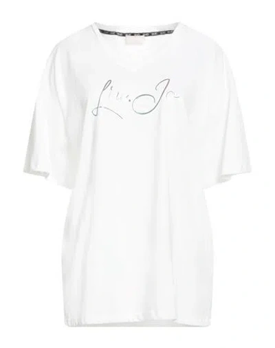 Liu •jo Woman T-shirt White Size S Cotton