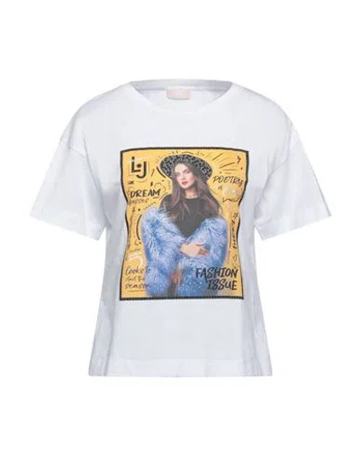 Liu •jo Woman T-shirt White Size Xl Cotton